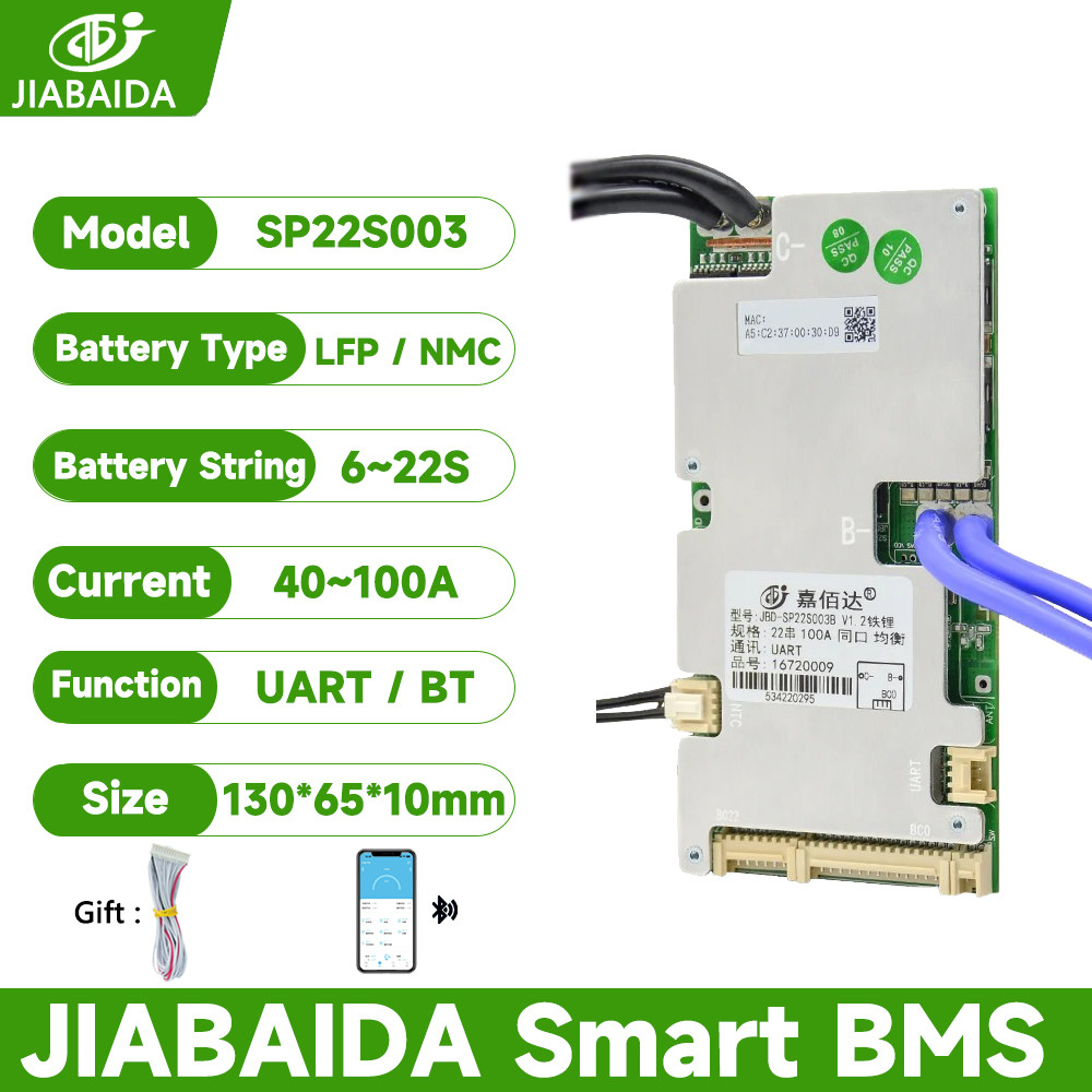 Jbd สมาร์ท BMS 6S 8S 10S 12S 14S 16S 20S 21S 22S Li-ion BMS Lifepo4 24V 36V 48V 60V แบตเตอรี่ลิเธียม