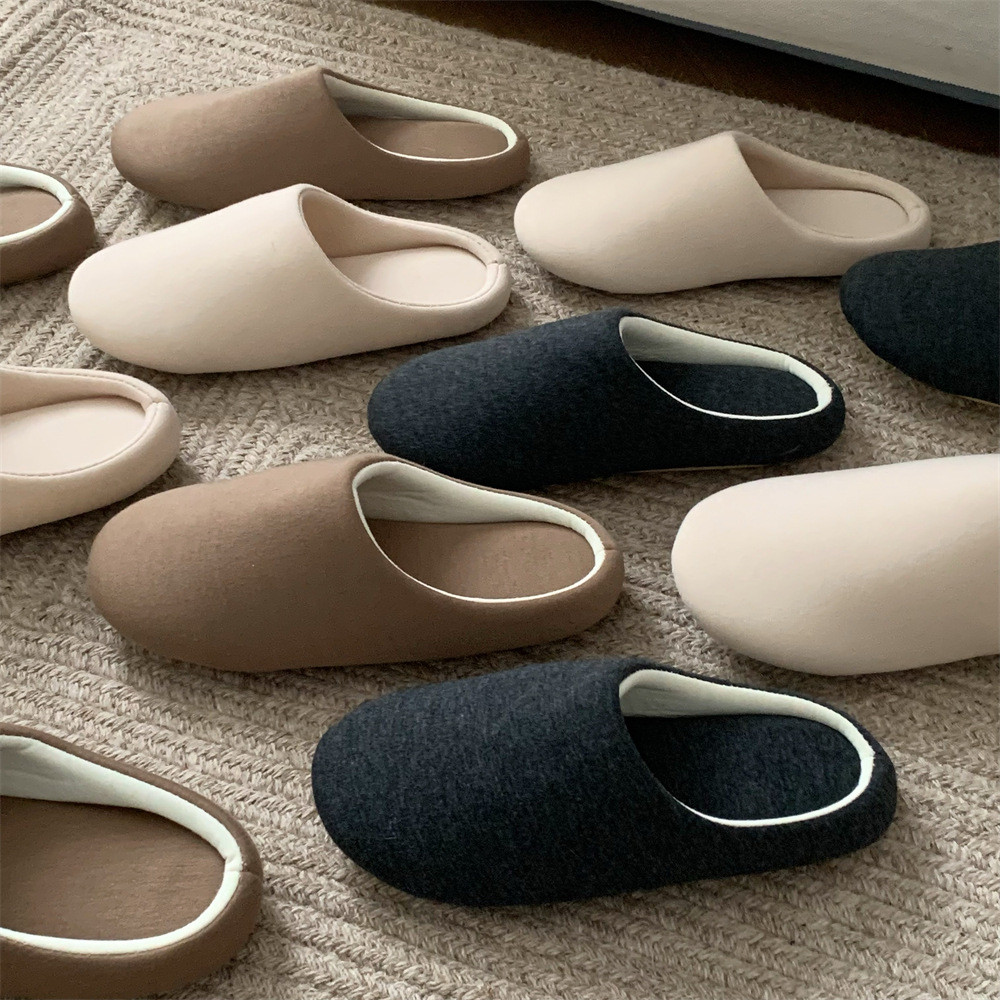 Xitiao Simple Silent Soft Sole รองเท้าผู้ชายผู้หญิงคู่ Four Seasons Universal Home