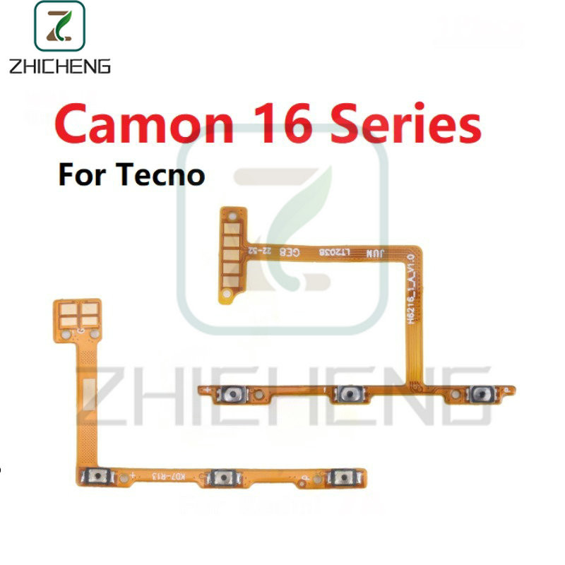 สําหรับ Tecno Camon 16 Pro S Premier CE7 CE9 เปิดปุ่มปิด flex สวิทช์ระดับเสียงปุ่ม flex