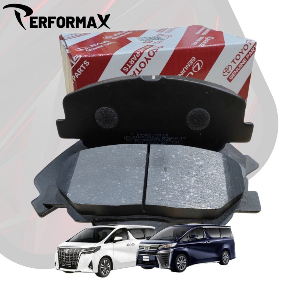 ผ้าเบรค TOYOTA ด้านหน้าและด้านหลังสําหรับ TOYOTA ALPHARD AGH30 / VELLFIRE AGH30