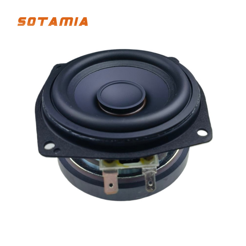 Sotamia 1 ชิ้น 3.5 นิ้ว Midrange Woofer ลําโพง 4 โอห์ม 35 วัตต์ Bass HIFI ลําโพงอลูมิเนียมอ่างล้างหน