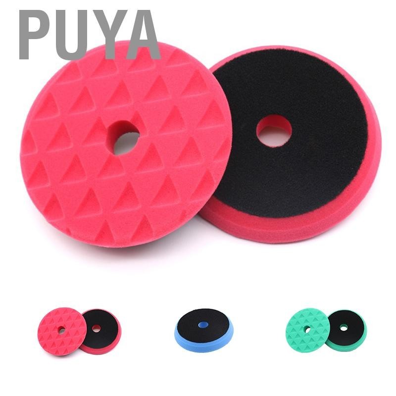 Puya Car Polishing Pad Polisher Machine Waxing Buffing Cleaning Drill Adapter Triangle Sponge Disk