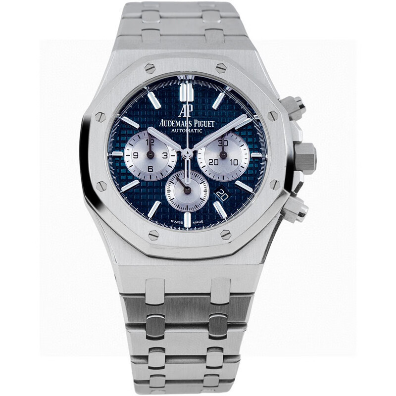Aibi Steel King 26331 นาฬิกาข้อมือกลไกอัตโนมัติ หน้าปัดสีฟ้า สําหรับผู้ชาย 41 มม.