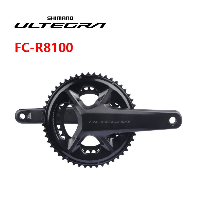 SHIMANO ULTEGRA FC-R8100 HOLLOWTECH II Crankset 2x12s สําหรับจักรยานเสือหมอบ Chainwheel 165/170/172.