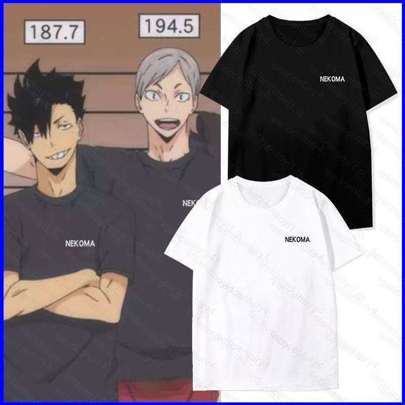 เสื้อยืดแขนสั้น พิมพ์ลายคอสเพลย์อนิเมะ Haikyuu Tetsurou kuroo Lev Haiba Nekoma แฟชั่นฤดูร้อน
