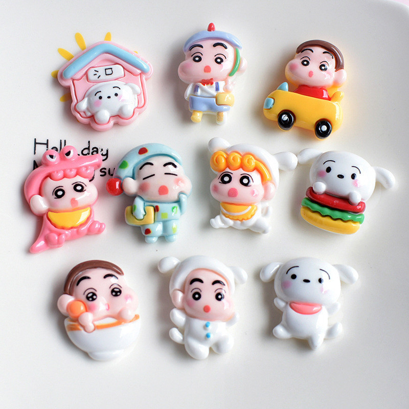 ขายดี ชินจัง เรซิน ขนาดใหญ่ กลาง น่ารัก เครื่องประดับผม เคสโทรศัพท์ ครีมกาว diy ขายส่ง