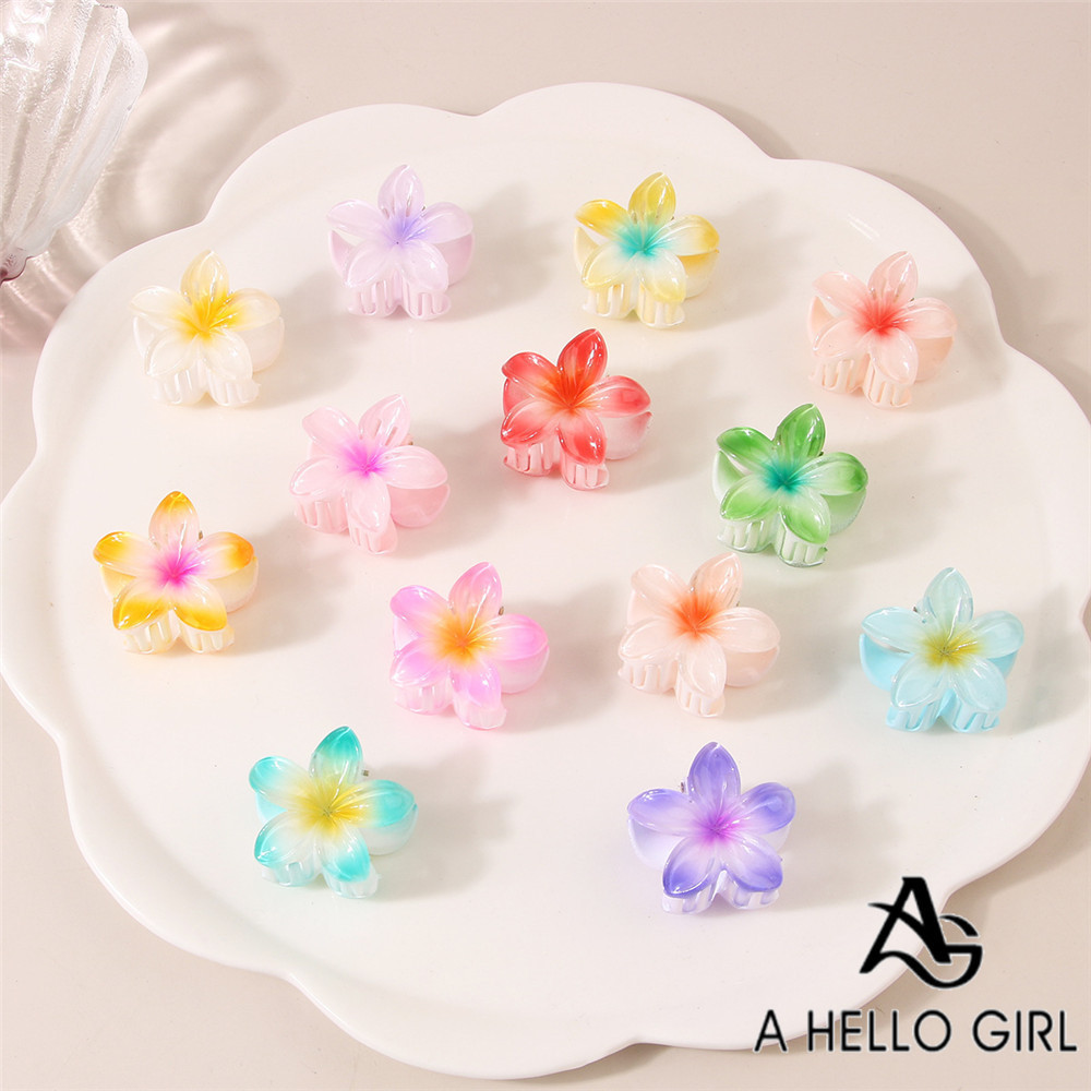 A HELLO GIRL 4 ซม. กิ๊บดอกไม้น่ารัก กิ๊บฉลาม กิ๊บติดผม ส่วนบุคคล กิ๊บหัว เครื่องประดับ