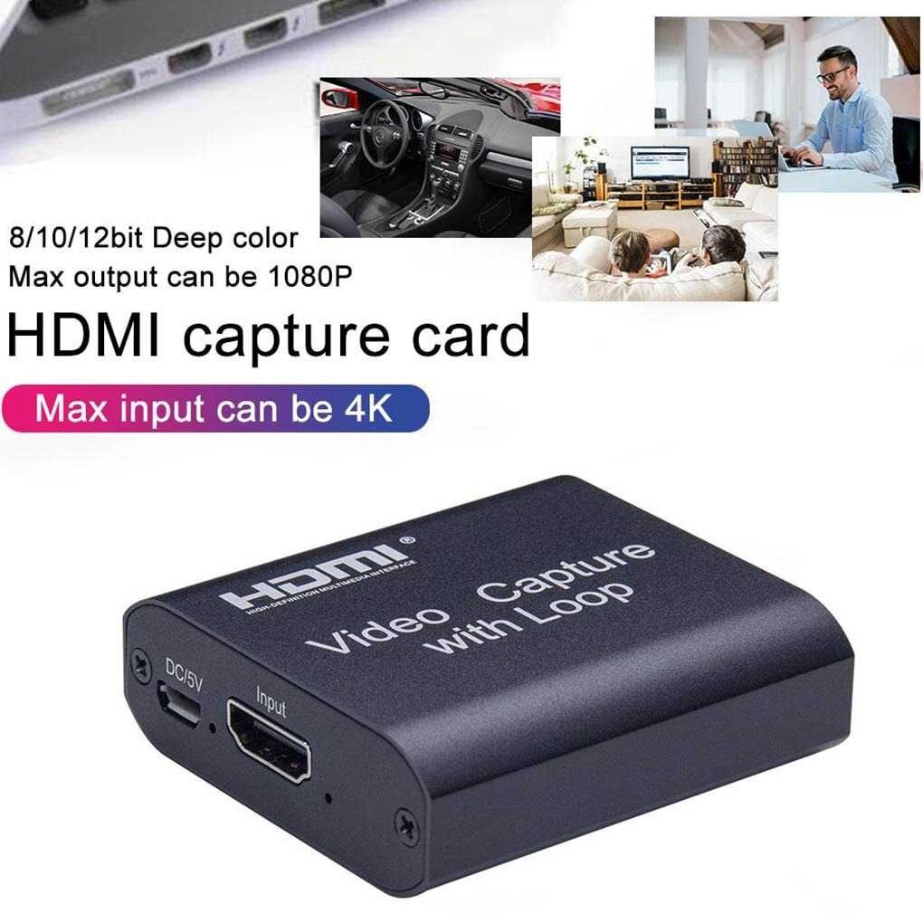 Alloyseed HDMI Video Capture Card Adapter กล ่ องบันทึก USB2.0 4K - MS119 - Tinari