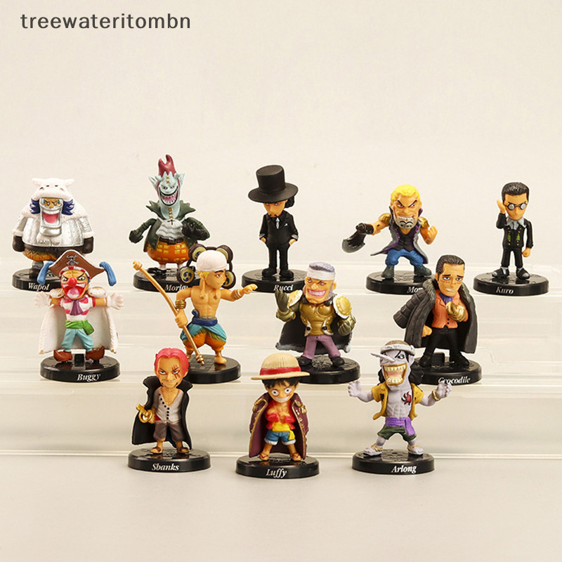 Tt 12 ชิ้น / ชุด One Piece Monkey D. โมเดลฟิกเกอร์ Luffy Nami Boa Hancock Roronoa Zoro PVC ของเล่นสําหรับเด็ก