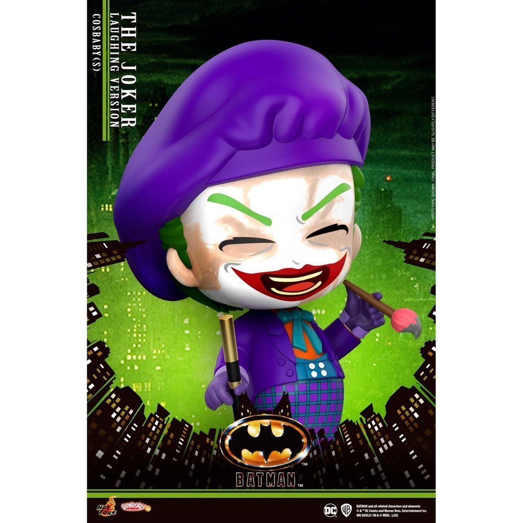 [สินค้าของแท้ พร้อมส่ง] Hottoys HT cosbaby COSB712 Batman Joker (Laughing Version) ตุ๊กตาสะสม ขนาดเล็ก