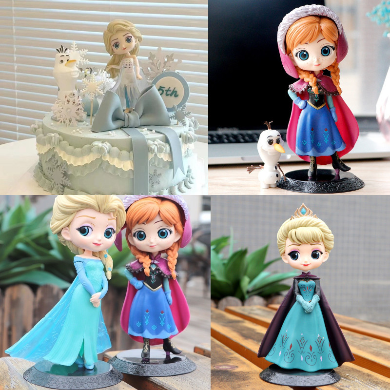 ในสต็อก - Disney Frozen Elsa Anna Princess PVC ตุ๊กตา Action Series ของเล่นเด็กของขวัญ