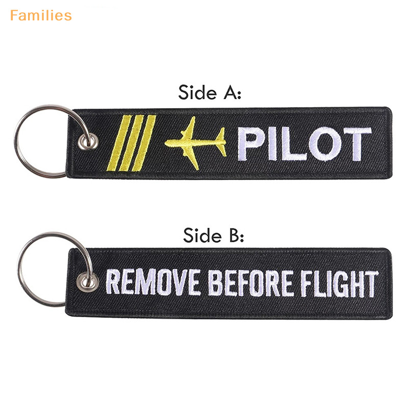 Families > พวงกุญแจเครื ่ องประดับเย ็ บปักถักร ้ อย Co-Pilot Key Chain สําหรับของขวัญการบินแท ็ กกระเป ๋ าเดินทางอย ่ างดี