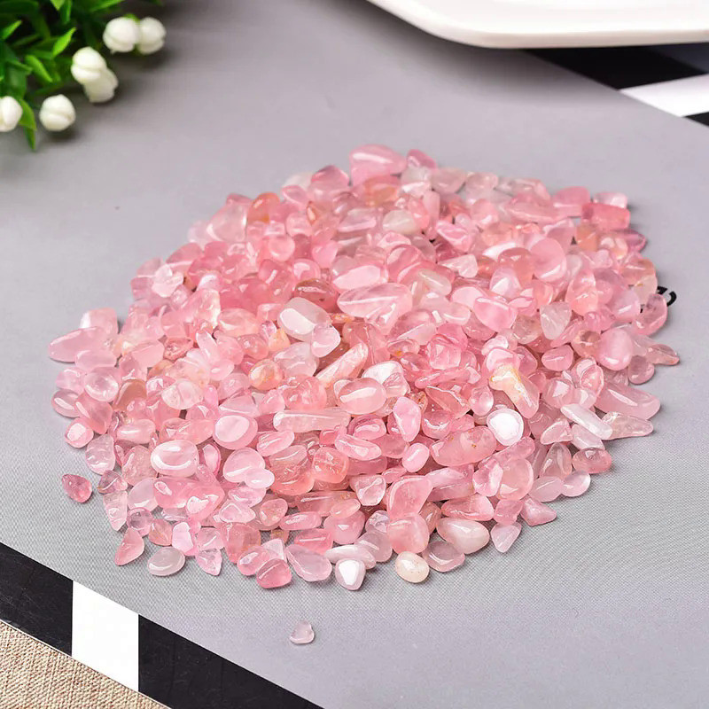 Natural Crystal Rose Quartz Ore Mineral Specimen Healing Stone Natural Colorful Quartz for Aquarium 