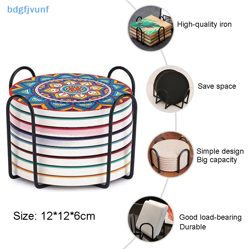 Bdgf Coaster ผู ้ ถือ Mat Storage Rack ซิลิโคนตารางผู ้ ถือชากาแฟแก ้ ว Placemat Storage Organizer ตารางอุปกรณ ์ ครัว TH