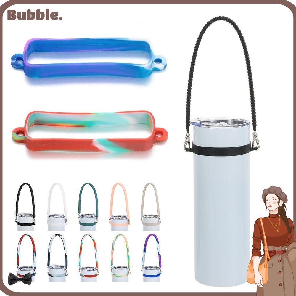 ฟอง ถ้วยน้ําสายรัดซิลิโคน,อุปกรณ์เสริมขวดน้ําที่ทนทานที่ใส่สลิงขวดน้ํา, ที่จับขวดน้ํานุ่มซิลิโคน