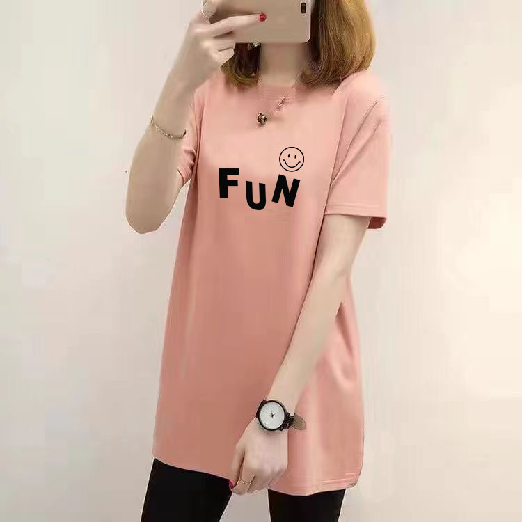 เสื้อยืดผู้หญิง แขนยาว/แขนสั้น ขนาดใหญ่ M-4XL ฤดูร้อน ใหม่