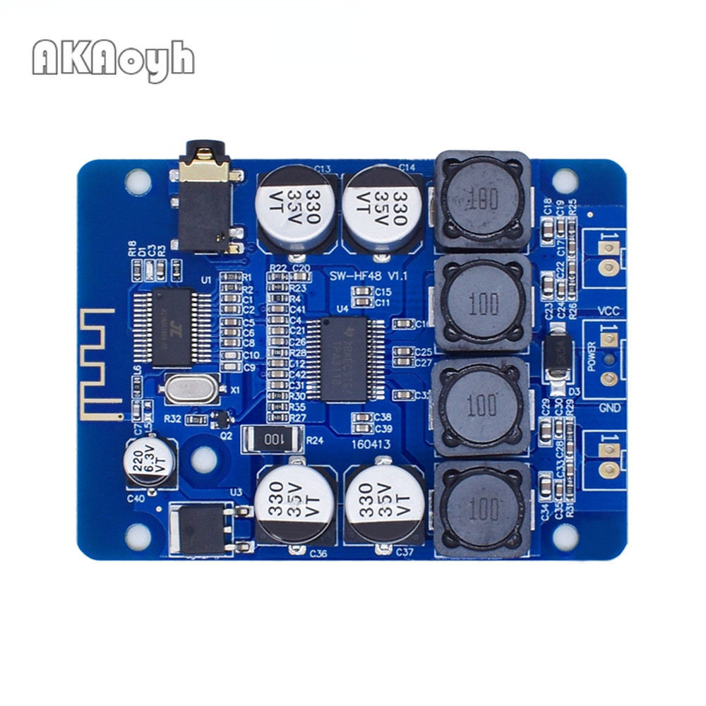 บอร์ดขยายเสียงสเตอริโอดิจิทัล XH-M314 TPA3118 2x45W 12V 24V บลูทูธ