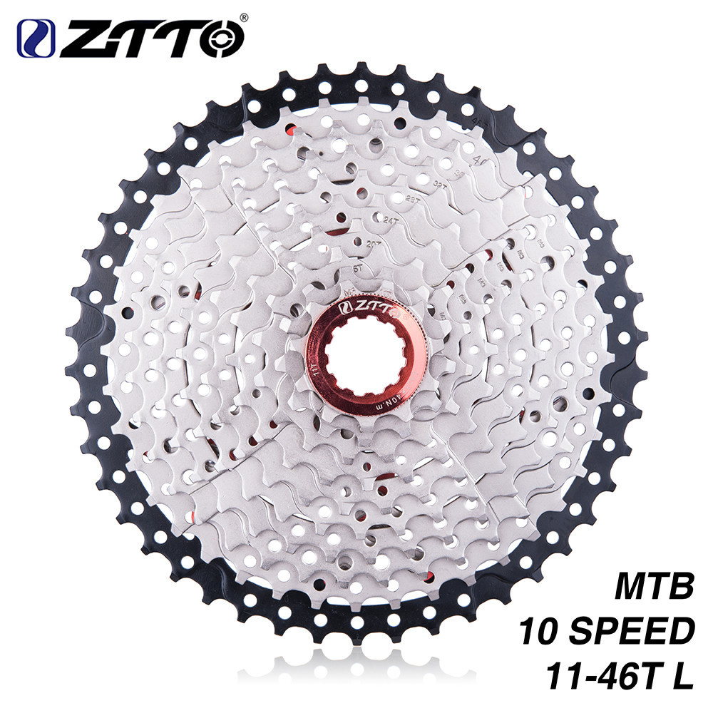 ZT MTB 10 speed Cassette 11-46 Sprocket 10speed 11-46T Wide Ratio Freewheel For Mountain Bike 10s M5