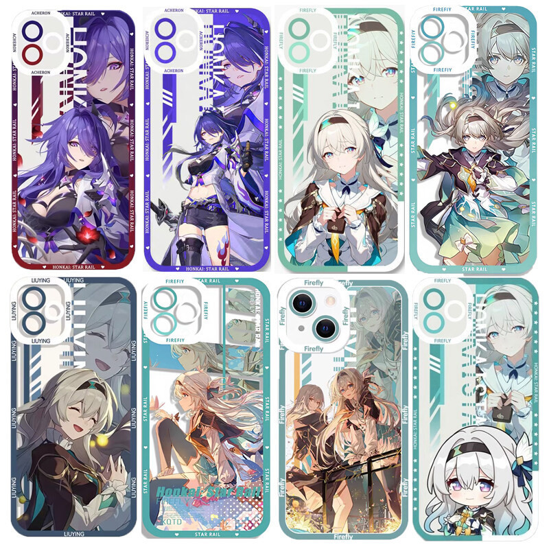 Honkai Star Rail Firefly Acheron เคสโทรศัพท์สําหรับ Huawei P40 Lite Nova 3i 5T 7SE Honor X7B X8B X9B Y9 2019 ปลอกการ์ตูนร้อนกล้องป้องกัน TPU Clear นุ่มกันกระแทก