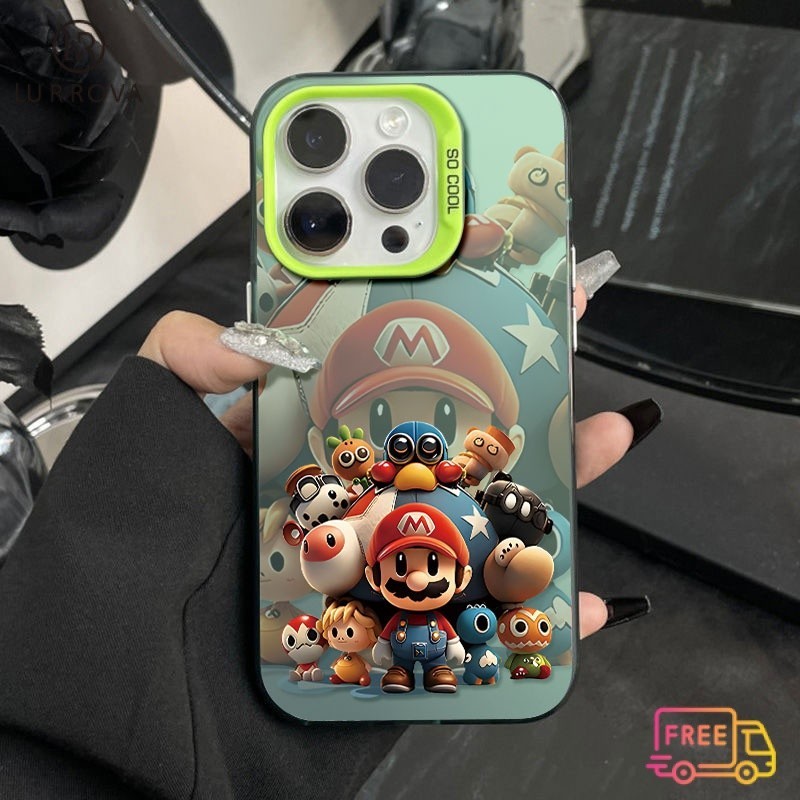 กรณี OPPO Reno12 F 5G Reno 12 5G Reno11 F Reno 11 5G Reno 11 Pro 5G Reno 10 5G Reno 10 Pro 5G Reno 8T Reno 8Z Reno 7Z Reno 8 น่ารัก Mario Collection เคสโทรศัพท์ TPU กันกระแทก