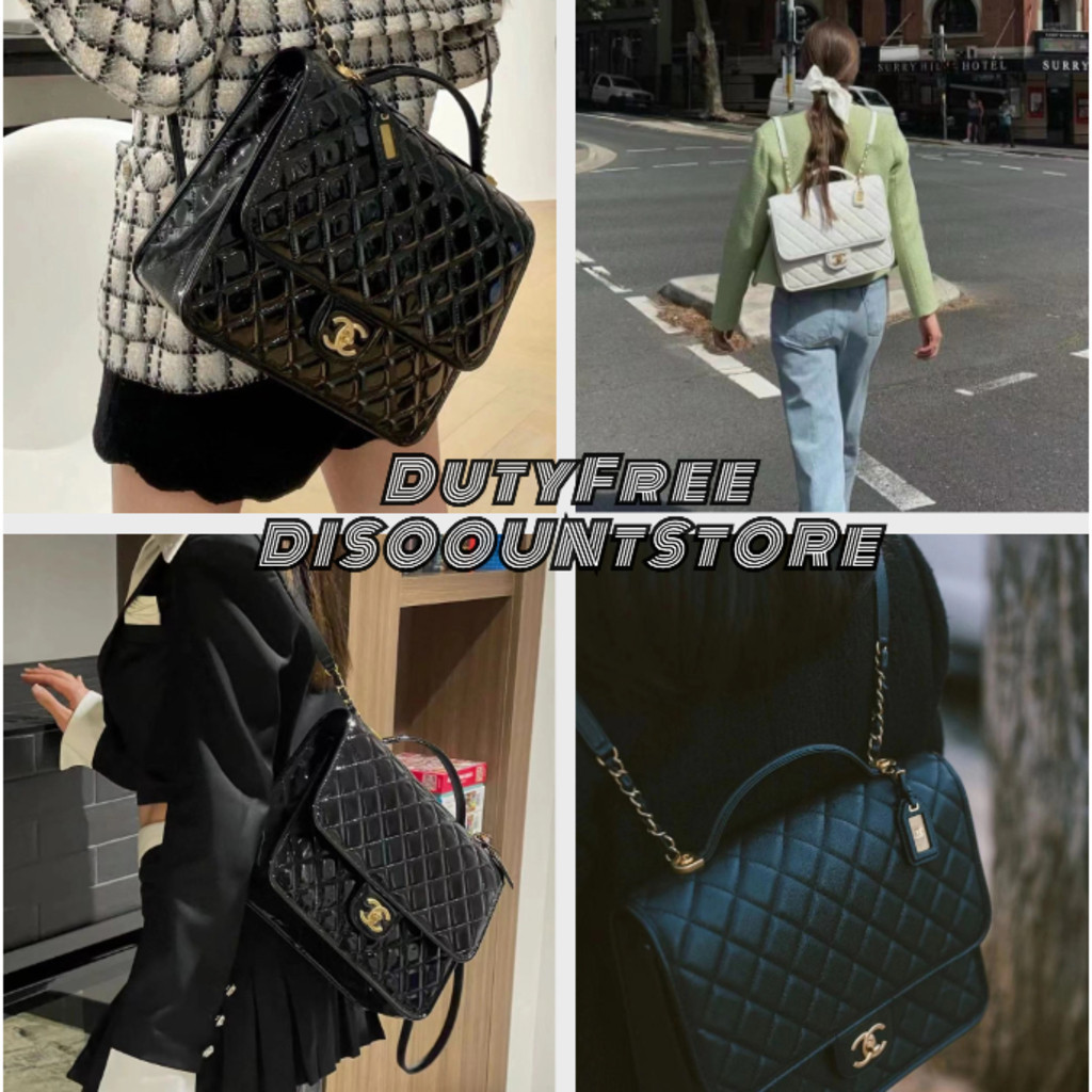 Chanel Belt buckle chain Cowhide Shoulder bag Backpack Handbag Women 's style 30CV