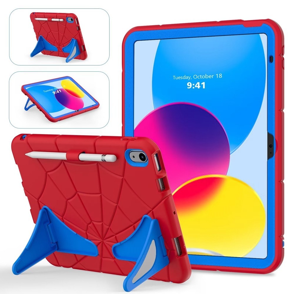 สําหรับApple iPad 10th 11th Gen A16 2022 2025 A2696 A2757 A2777 A3354 A3355 A3356 กรณีเด็กปลอดภัยการ์ตูนซิลิคอน + PCกันกระแทกฝาครอบปลอก