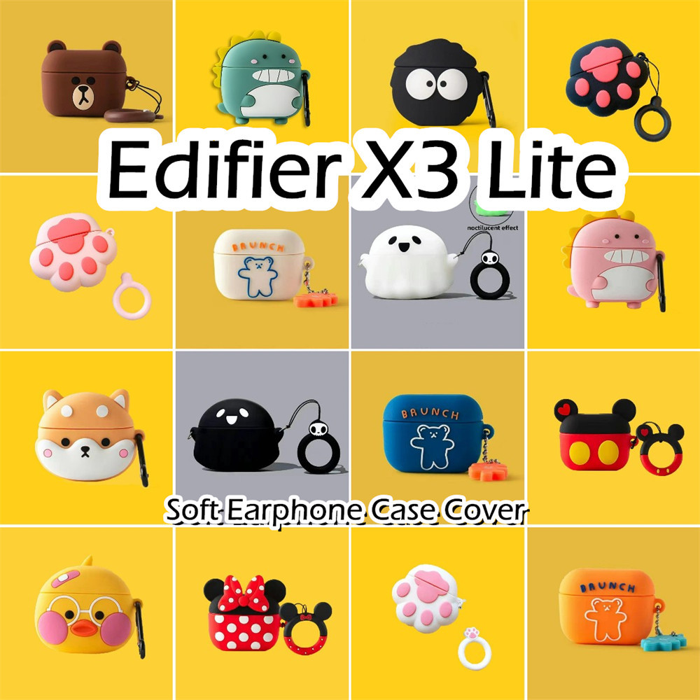 พร้อมส่ง! นําไปใช้กับ Edifier X3 Lite เคส Case เคสหูฟัง การ์ตูนน้ําเย็น ซิลิโคนนุ่ม เคส เคสหูฟัง