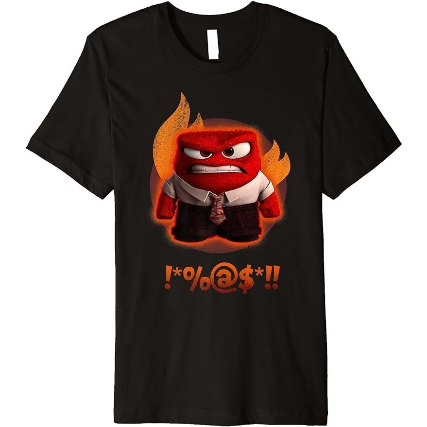 🍒🍒 Pixar Inside Out 2 เสื ้ อยืดคอ O-neck กราฟิก 100 % สําหรับผู ้ ชาย S-5XL