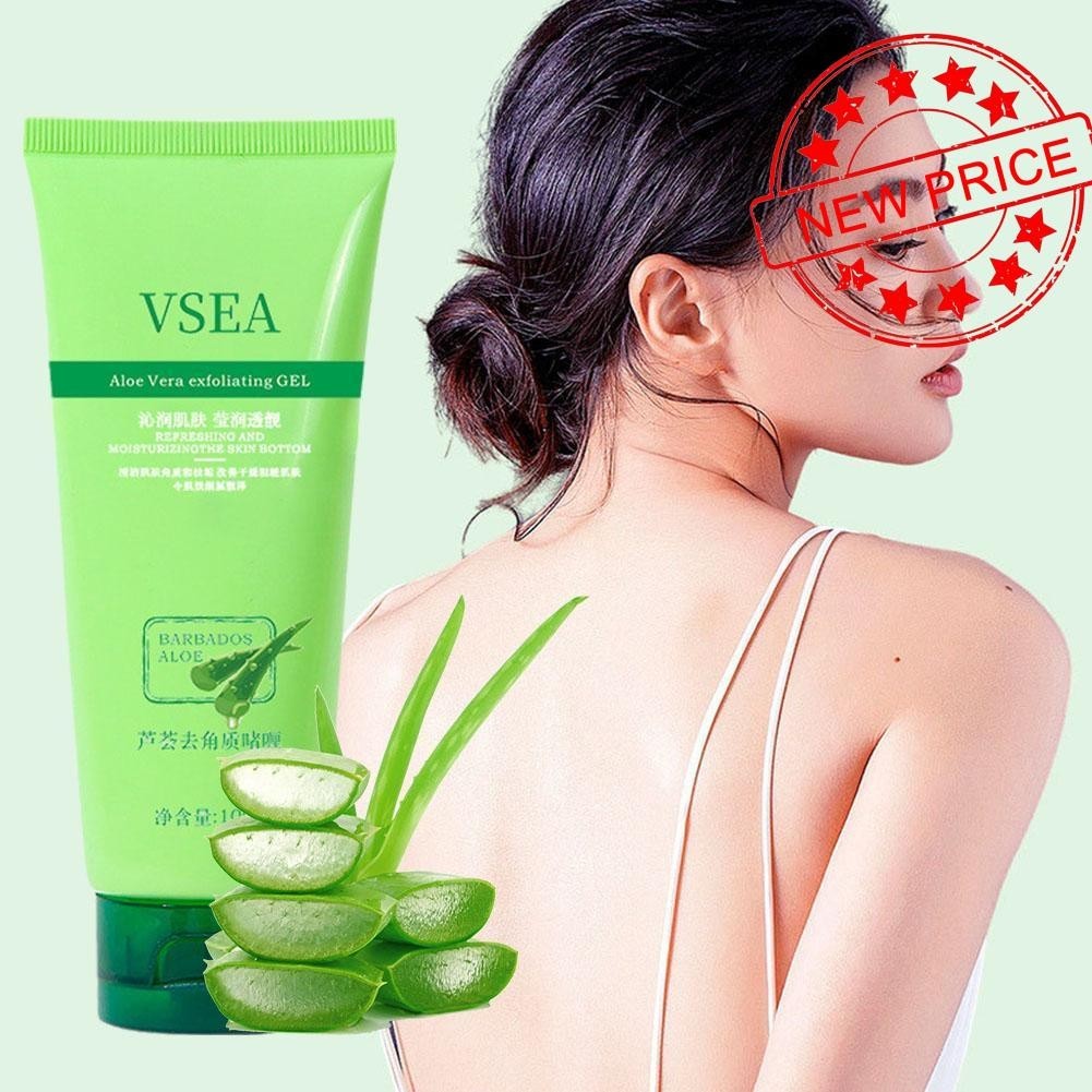 Aloe Vera Exfoliating Gel Face Exfoliating Cream Body Gel Peeling Scrub Facial Moisturizing H6J3