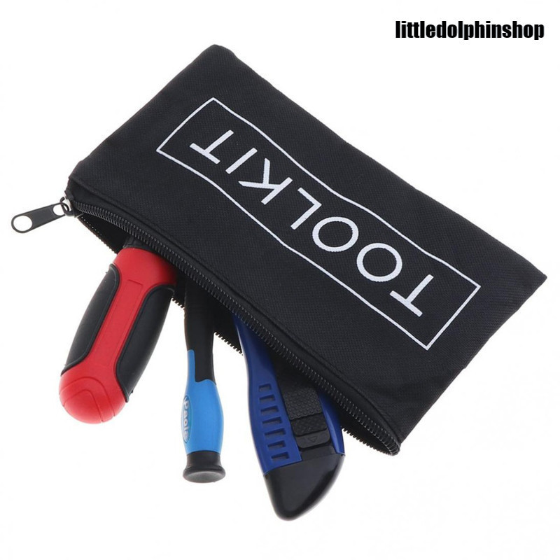 (gq999.th)กระเป๋าเครื่องมือพิมพ์ขนาดเล็กสีดําประแจถุงเก็บเครื่องมือฮาร์ดแวร์