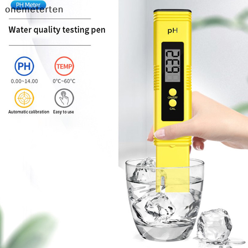 Rten Digital PH Meter ความแม่นยําสูง LCD Aquarium Water Acid PH เครื่องทดสอบ Pool Analyzer N