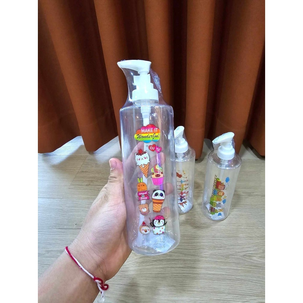 ขวดปั๊มเปล่า 500 ML ขวดหัวปั๊ม ขวดปั๊มพลาสติก ขวดปั๊ม ขวดปั๊มสบู่เหลวเปล่า สําหรับใส่สบู่ แชมพู ของเหลว เจลอาบน้ํา