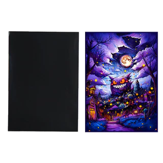 Pokémon Card Sleeves: Gengar PTCG Card Sleeves Starry Sparkle DIY อย่างเป็นทางการแขน WS Tabletop Card Protection Sleeves 66x91 มม.