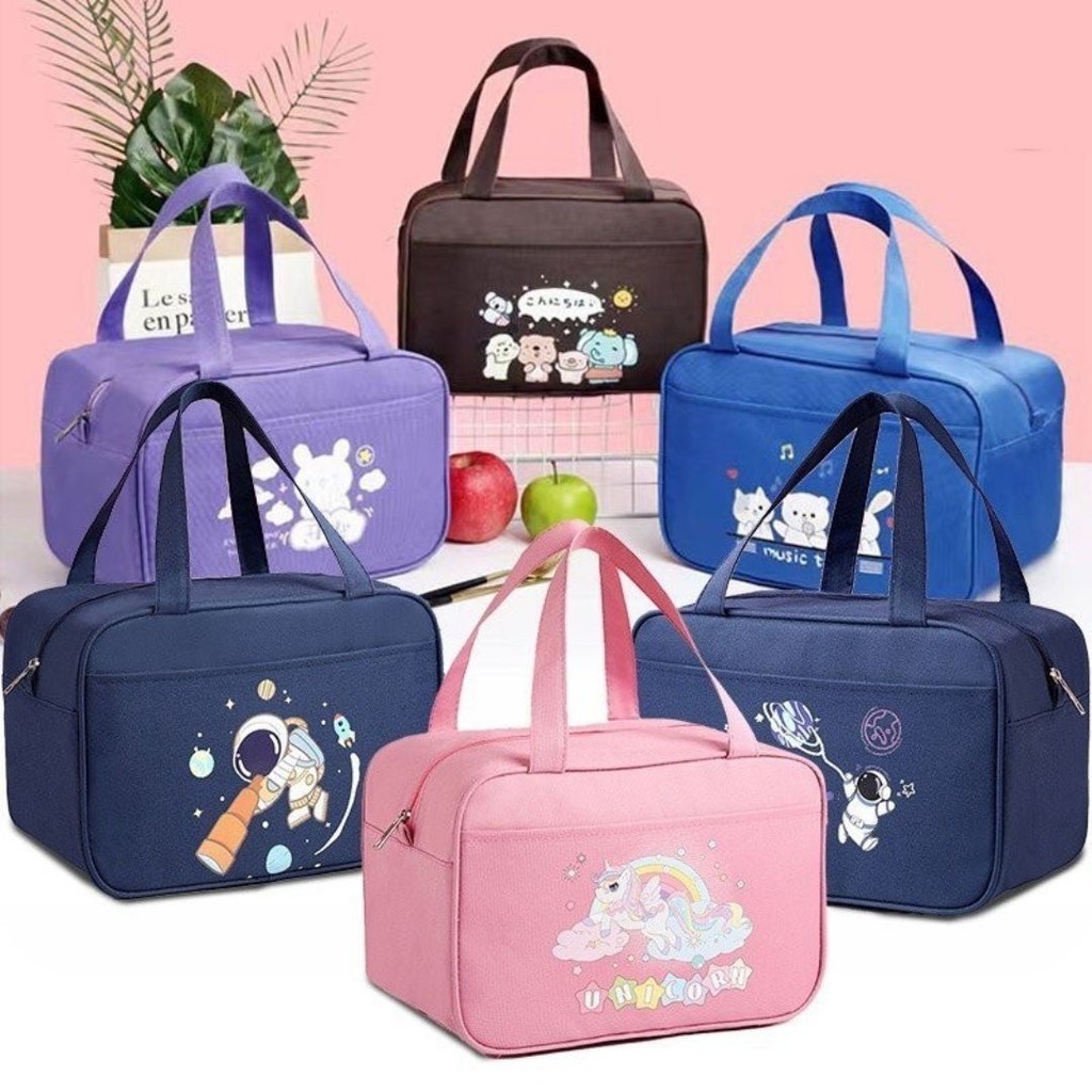 กระเป๋าใส่กล่องอาหารกลางวัน อลูมิเนียมฟอยล์ กันความร้อน #BAG208