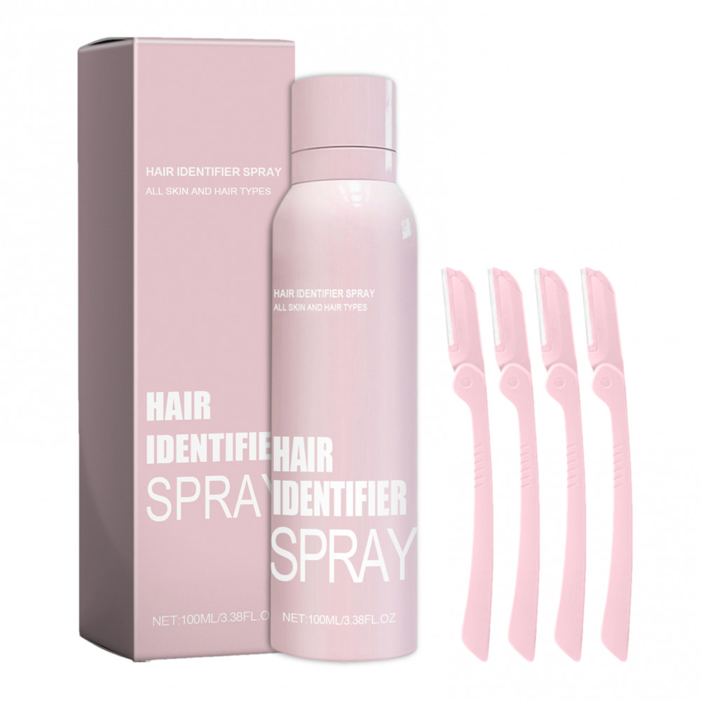 Yl Hair Identifier Spray สําหรับโกนหนวดใบหน้า ,สเปรย์บํารุงผิวหน้าสูตรอ่อน กําจัดขน, สเปรย์ที่มีประสิทธิภาพ Hair Remover, กําจัดขนบนใบหน้าสําหรับผู้หญิง, ผิวแพ้ง่าย ﻿
