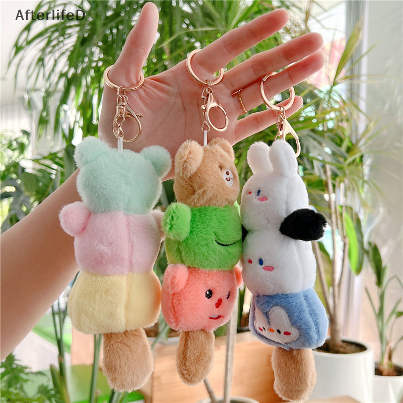 Af การ ์ ตูนน ่ ารัก Tuanzi Chuanchuan ตุ ๊ กตาพวงกุญแจผู ้ หญิง Plush Penguin พวงกุญแจสําหรับสาวของขวัญ Creative พวงกุญแจรถ A