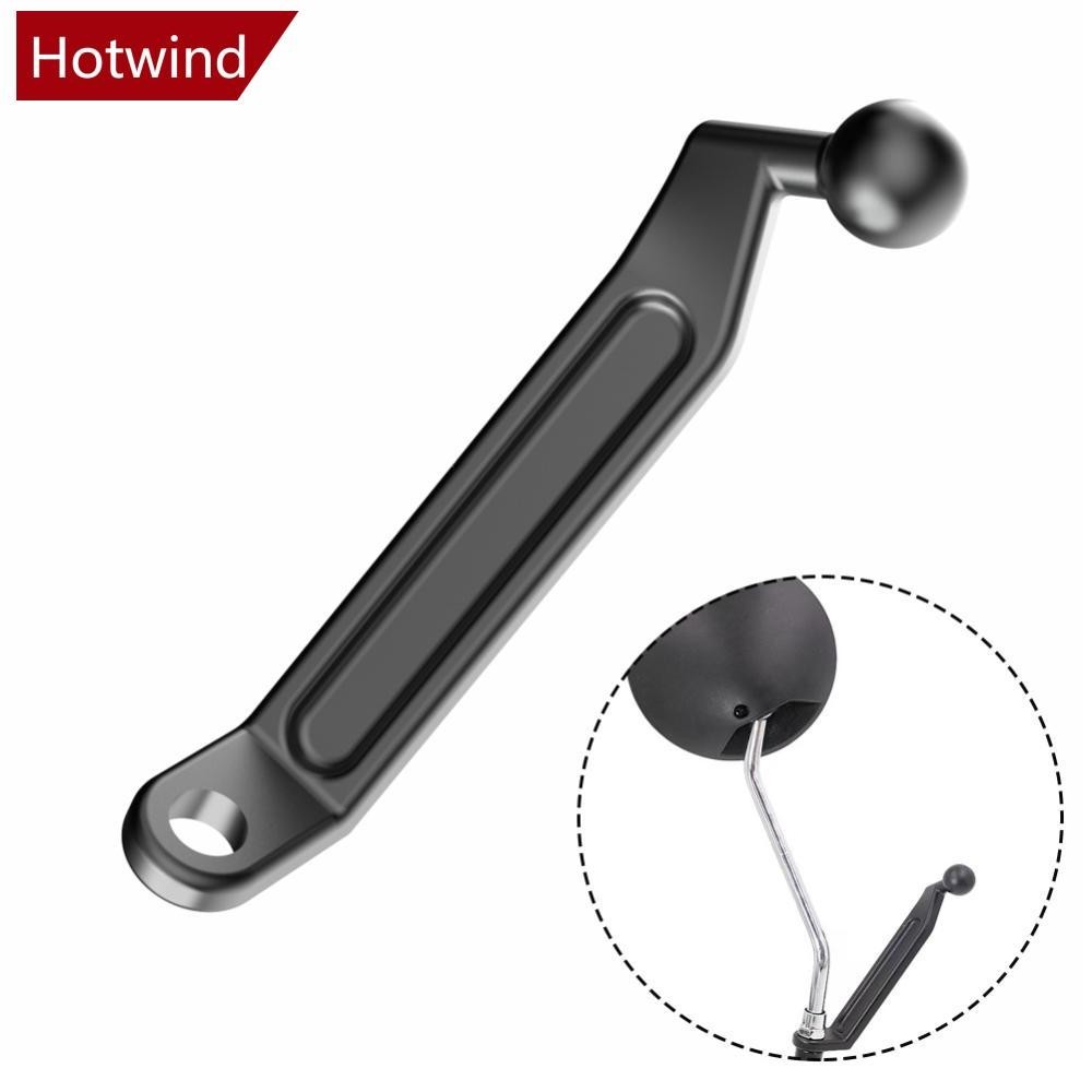 Hotwind รถจักรยานยนต์ด้านหลังดูกระจก Extender ผู้ถืออะแดปเตอร์ Riser ฐานสําหรับโทรศัพท์ GPS Navigation Mount อะแดปเตอร์ 17 มม.G3Q1
