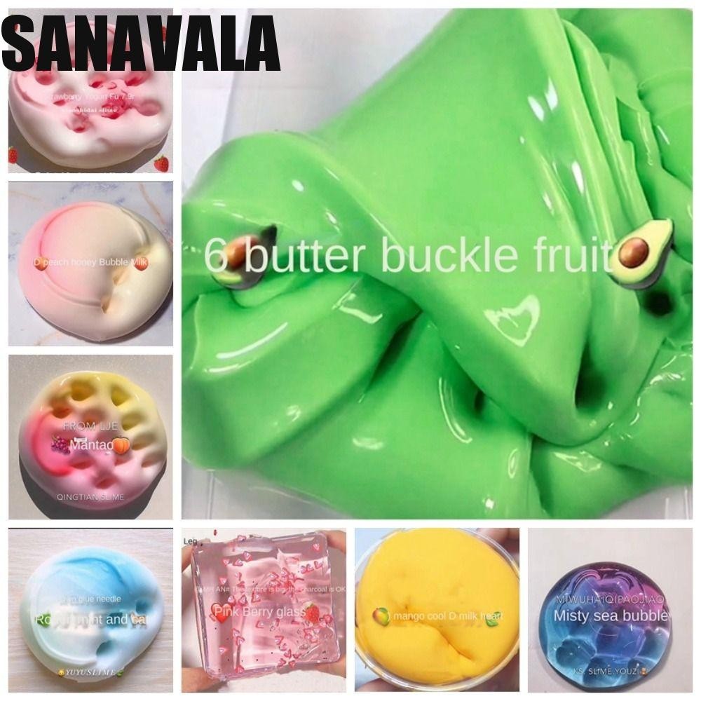Sanavala เด็ก Slime ของเล่น, ผู้ปกครอง-เด็ก Interactive Clear Crystal Clay, ของเล่นคริสตัล Clear Non-Sticky Slimes ทําชุดเด็กของขวัญ