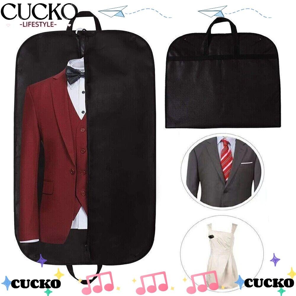 Cucko ชุดสูทผ ้ าไม ่ ทอชุดผ ้ าคลุมกันฝุ ่ นกระเป ๋ าธุรกิจพับได ้ ถุงเก ็ บเสื ้ อผ ้ า