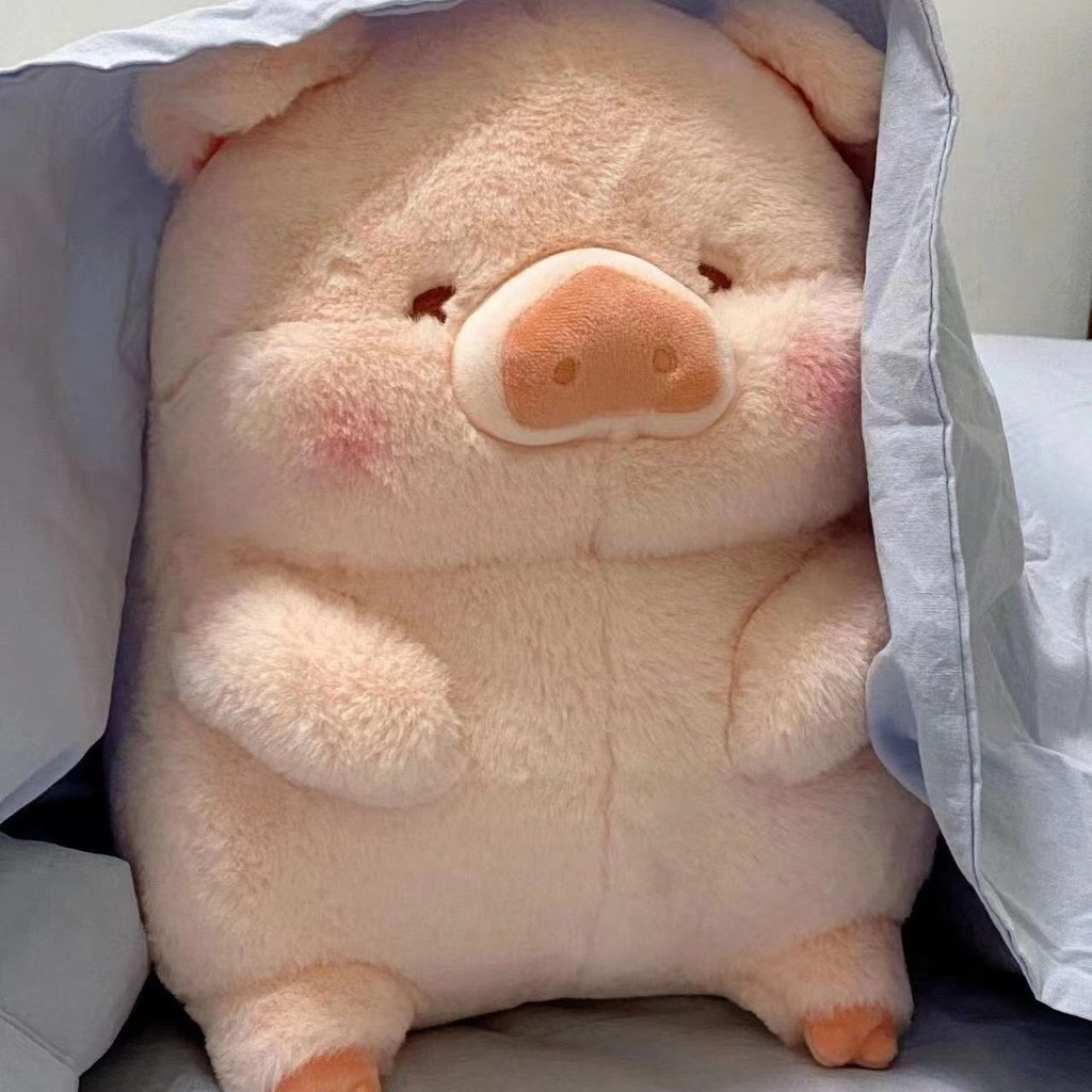 Greedy lulu หมูตุ ๊ กตาของเล ่ นตุ ๊ กตา lulu ตุ ๊ กตาหมูกินขนมปังการ ์ ตูน Piggy หมอนของขวัญวันเกิดหญิง