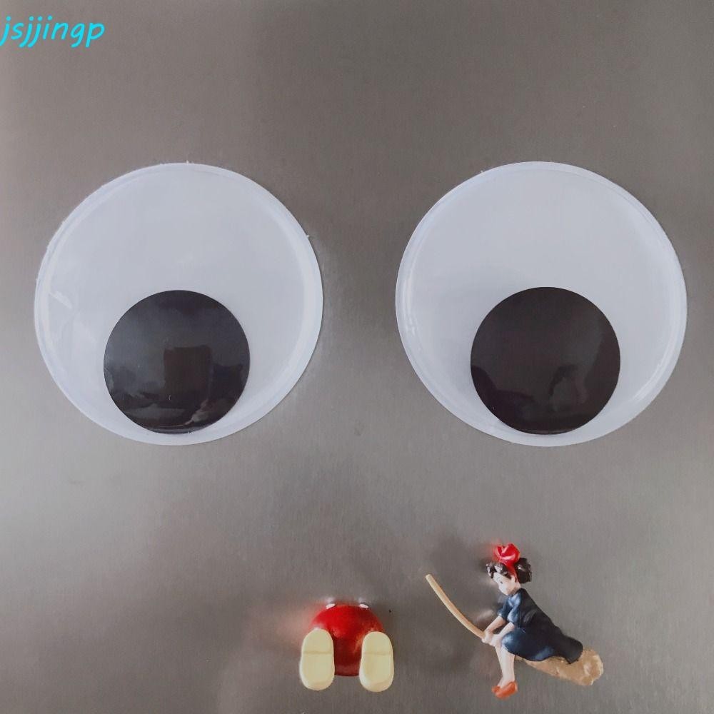 Jsjjingp สติกเกอร์ตู้เย็นกันน้ํากิจกรรมด้วยตนเองตู้เย็นที่น่าสนใจตู้ประตู DIY ตุ๊กตาเคลื่อนย้ายได้ Eyeball สําหรับของเล่นตุ๊กตาสมุดภาพสติกเกอร์