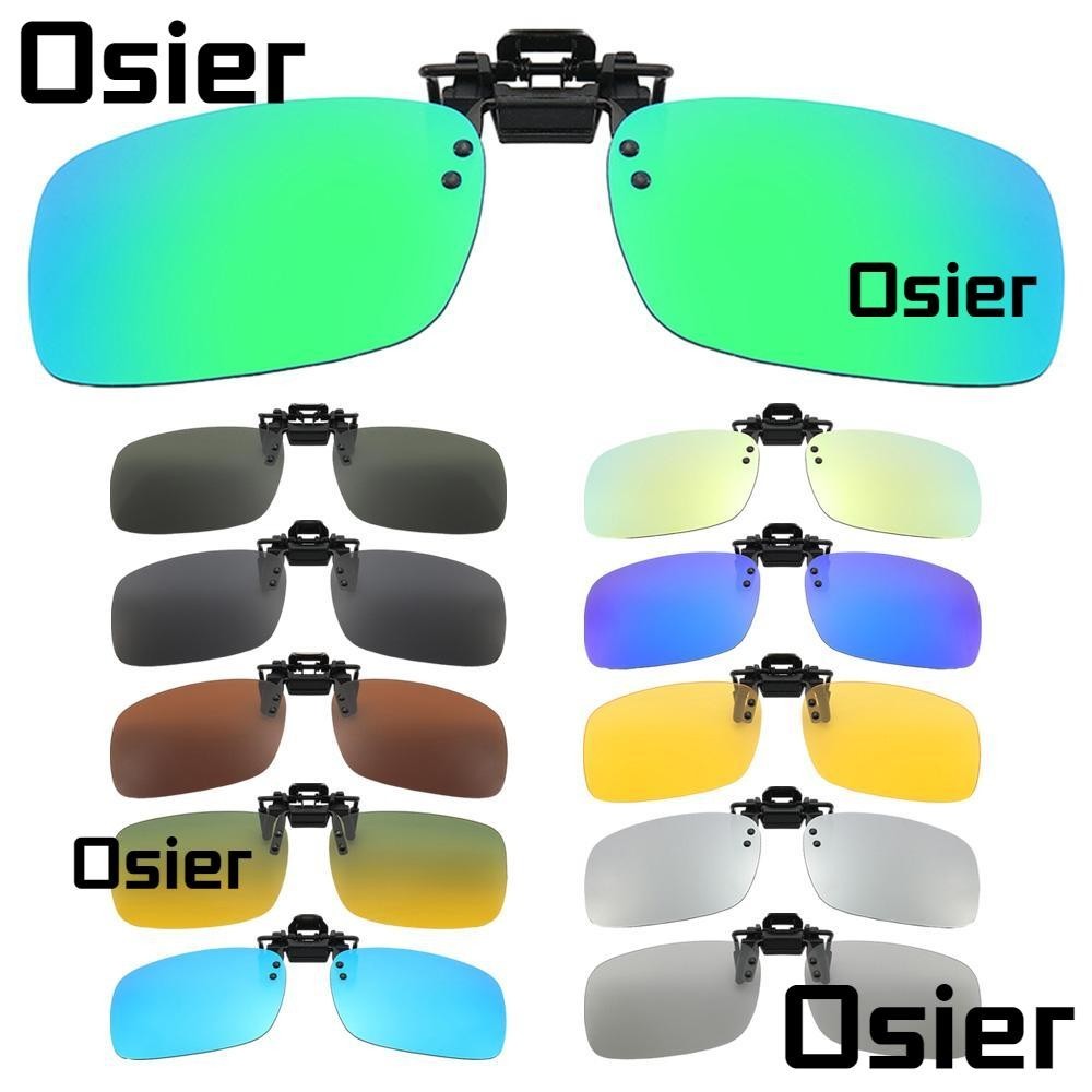 Osier1 แว ่ นกันแดดแบบคลิปออนกลางแจ ้ ง Rimless Flip Up Anti-Glare แว ่ นตาขับรถ