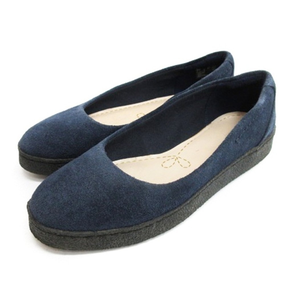 Clarks Clarks Suede Shoe 3 Navy 240509E Shoe Direct from Japan Secondhand