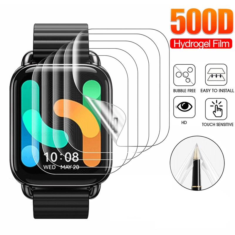 999D HD Clear Soft Hydrogel ฟิล์มสําหรับ Haylou LS05 Solar Lite LS16 LS10 R8 RT2 RT Anti Scratch สมา