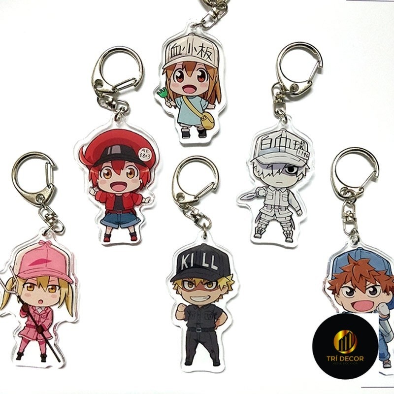 Hataraku Saibou Anime Cells At Work พวงกุญแจอะคริลิค - Hataraku