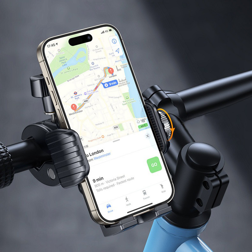 ที่วางโทรศัพท์มอเตอร์ไซค์พร้อมตัวขยายการสั่นสะเทือน กันสั่น [ไม่ใช่กล้องบล็อก&1ส ล็อค] 360° ที่วางโทรศัพท์จักรยานหมุนได้สําหรับโทรศัพท์ 4.7 ''-7.2 '' - รูปที่ 6