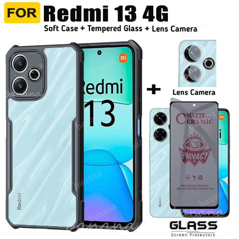 Redmi 13 4Gเคสโทรศัพท์สําหรับRedmi A3 Anti-peepingกระจกนิรภัยRedmi 12 12C 13C 4G 5G Turbo 3 ตัวป้องกันหน้าจอความเป็นส่วนตัว