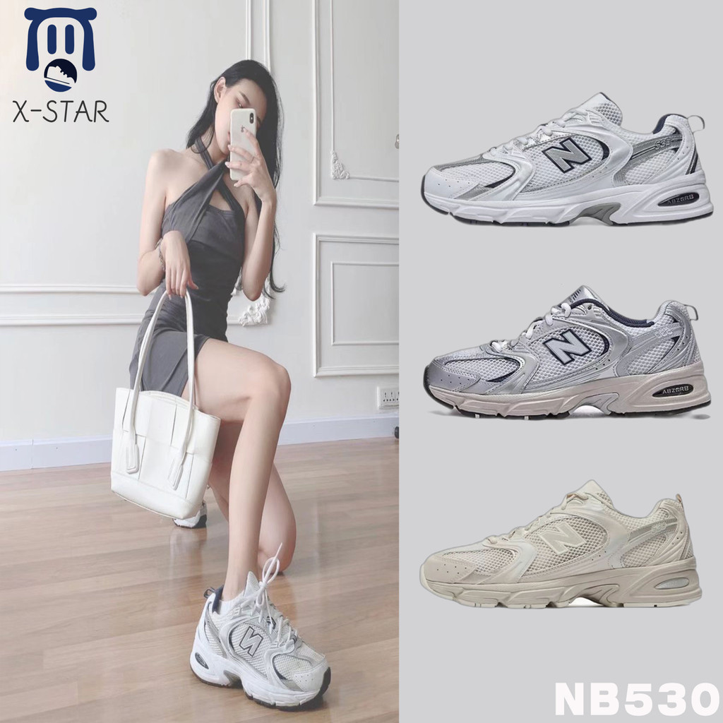 Nb 530 ใหม่คลาสสิกออกแบบ Low Cut Retro อินเทรนด์ Street Casual Run รองเท้ารองเท้าผ้าใบผู้ชายและผู้หญ