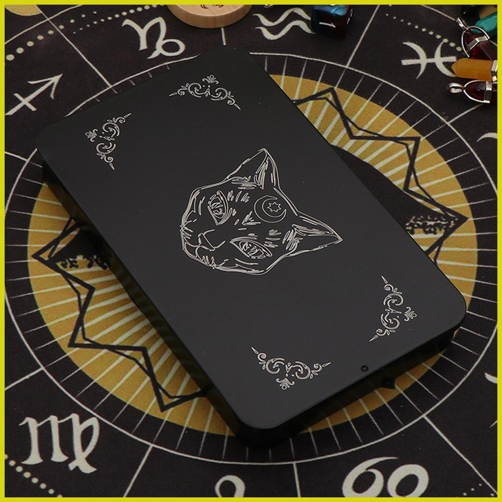 Tarot Deck Holder Tarot Card Storage Oracle Card Holder Compact Tarot Card Storage Case Tin Versatile Card hontinth