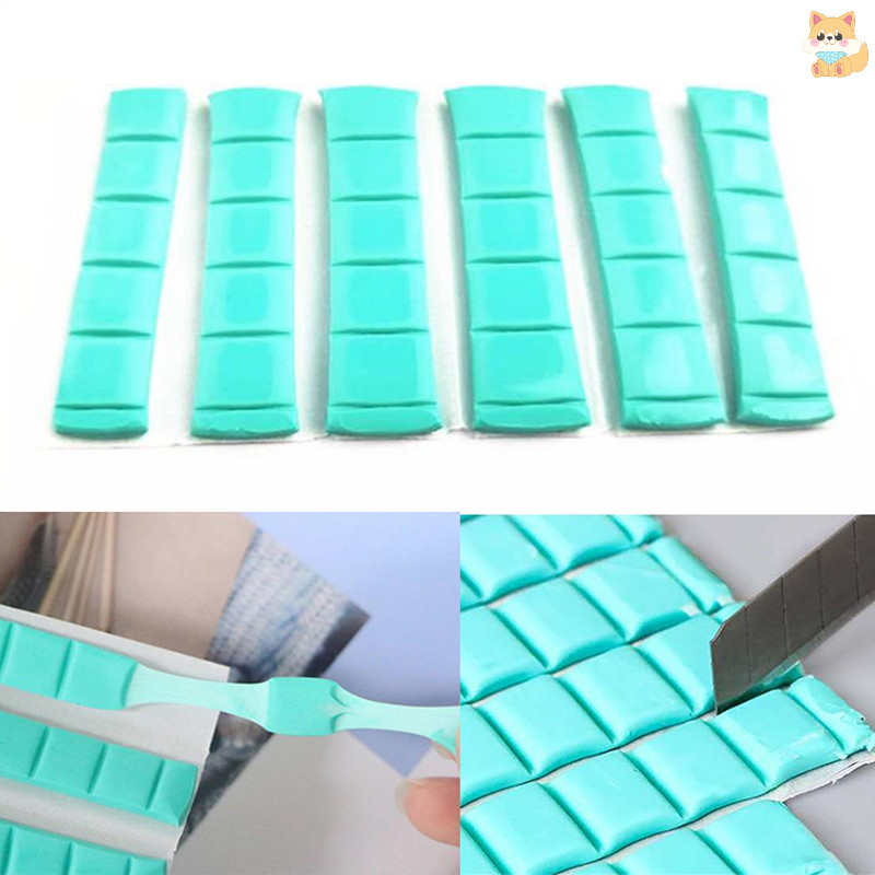 [VI] 30 ชิ้น Fixing Clay Stick กาวที่ถอดออกได้โคลนดินสําหรับเล็บผู้ถือเคล็ดลับนํากลับมาใช้ใหม่ TH